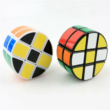 

LanLan 3x3x3 Cylinder magic cube Twist Puzzle Magic Cube Fast Ultra-Smooth Speed Puzzle Cube Toys IQ Contest Game cubo magico