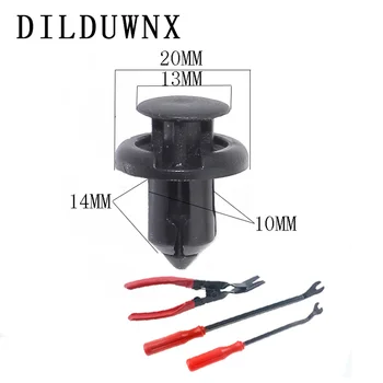 

DILDUWNX 200Pcs QF-113 Car Bumper Clip Holder Fastener Rivet Door Panel Fender Lining Universal Clip Tool Set