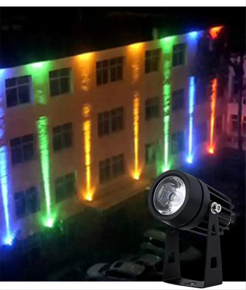 Beam Light Led Remote Spotlight 1W 3W Spotlight Wall Washer Colorful Lighting Floodlight Waterproof Outdoor 220V Landscape Light