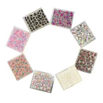 

90 Sheets Nail Stickers Unique Design Backstrap Adhesive 3D Decorative Art Creative Wraps Decals Paster for Women Grilfriends