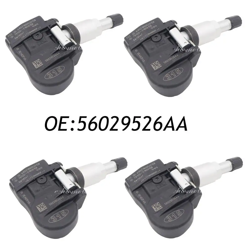 Новые 4 шт. датчик контроля давления в шинах TPMS для Chrysler Jeep Dodge 56029526AA