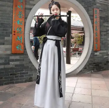 

Black Hanfu Dress Chinese Dance Costume Traditional Performance Clothing Han Dynasty Outfit Stage Performance