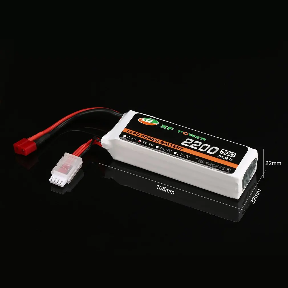 XF батарея питания 11,1 V 2200mAh 30C 3S 3S1P Lipo батарея T Plug перезаряжаемая для RC FPV гоночный Дрон вертолет модель автомобиля лодки