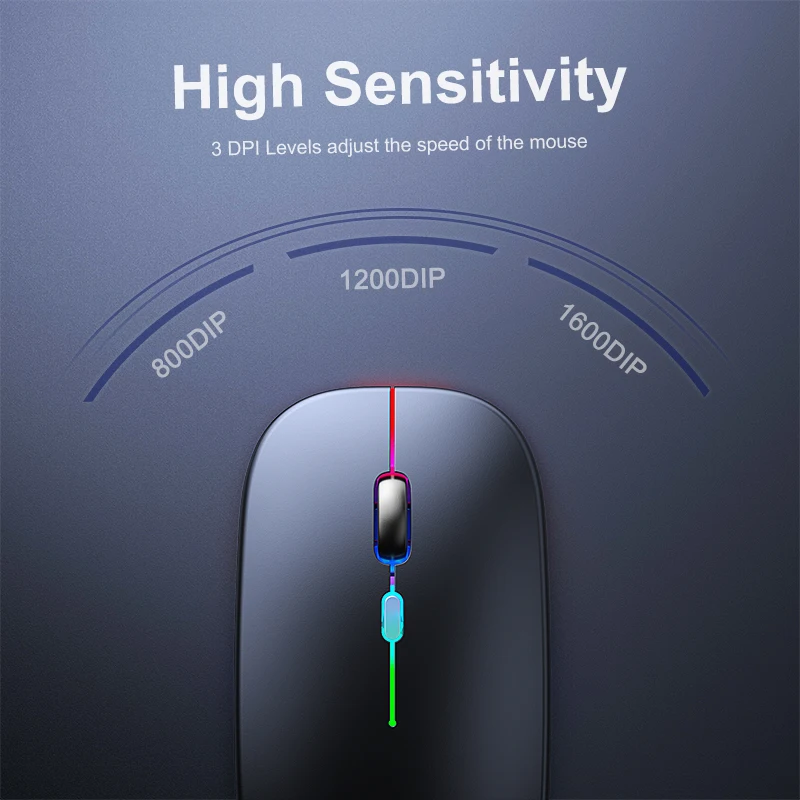 Wireless Mouse Bluetooth Mouse Wireless Computer Mouse RGB Rechargeable Ergonomic LED Backlit Mause Silent Mice For Laptop PC