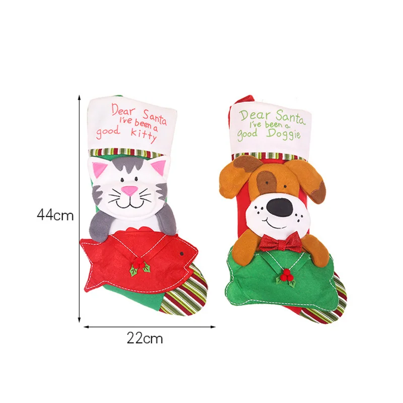 Рождественский чулок мини-носок Санта Клаус конфеты подарок мешок Рождественская елка подвесной Декор