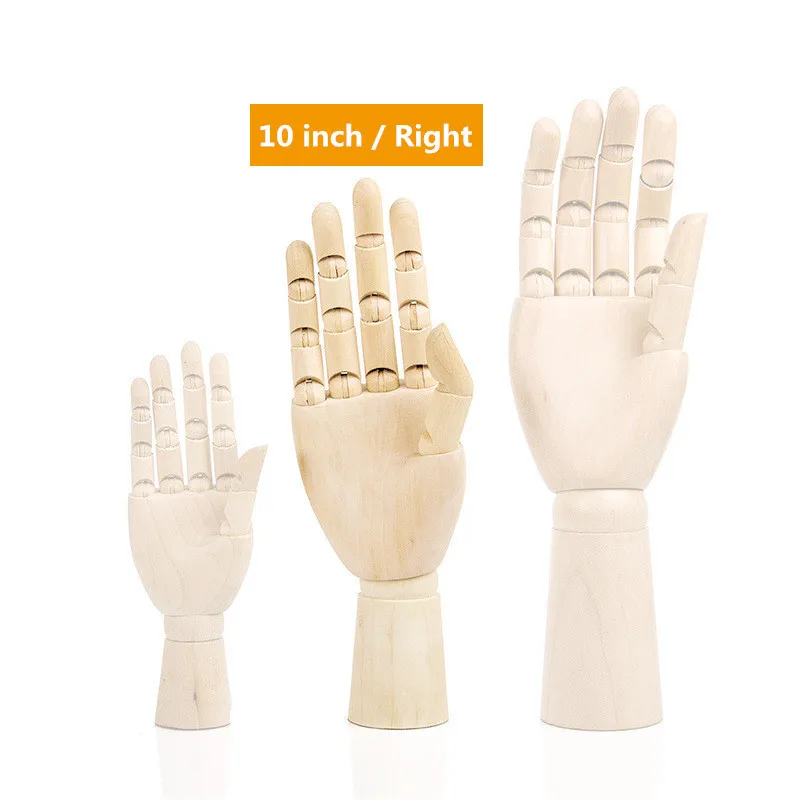 12&10&7 Inches Tall Wooden Hand Drawing Sketch Mannequin Model