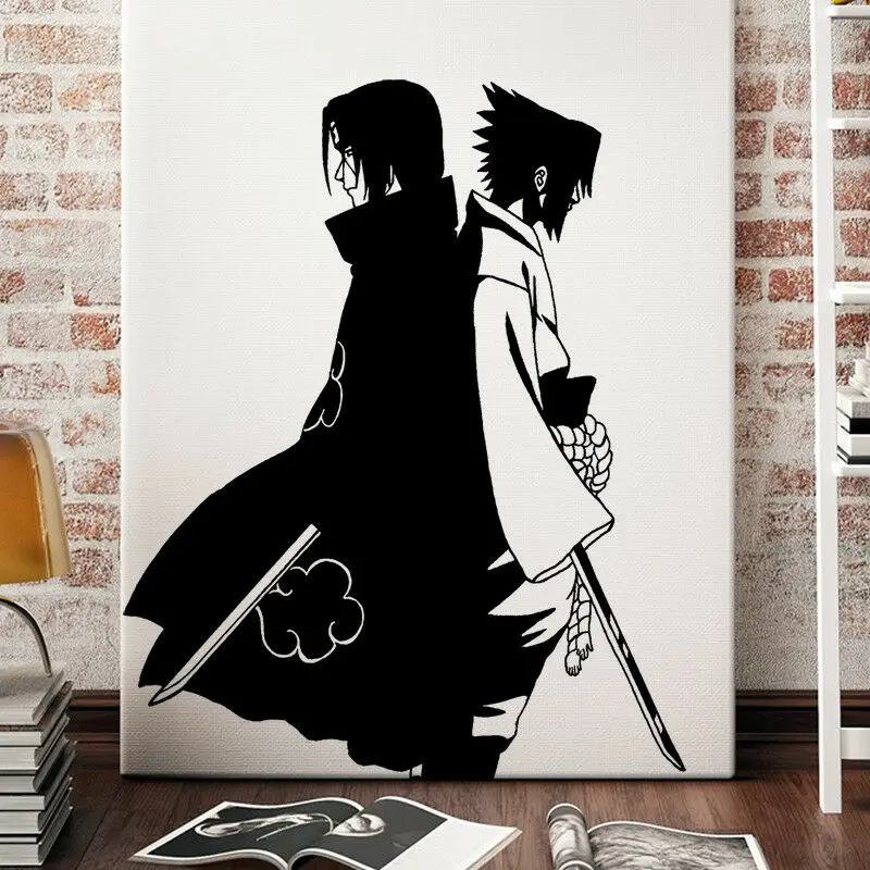 Cartoon Anime Naruto Wall Sticker Baby Nursery Kids Room Naruto Anime Wall Decal Bedroom Playroom Vinyl Decor (2)