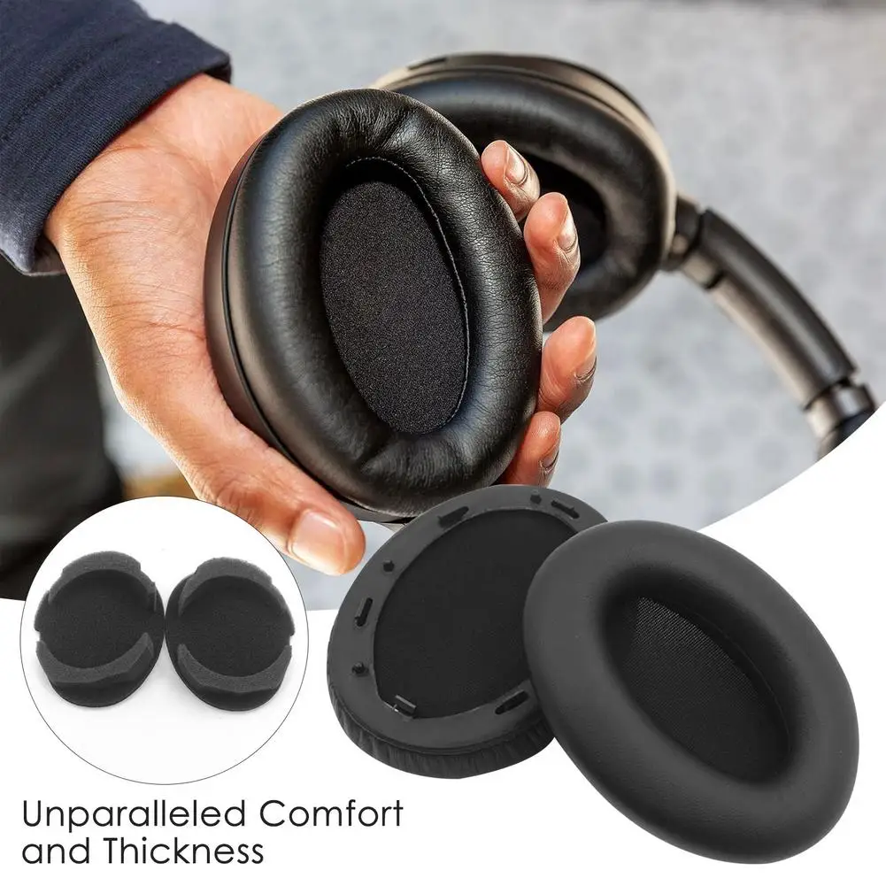 1 Pz Di Ricambio In Pelle Earpad Per Sony Wh-1000Xm3 Cuffia Paraorecchie Auricolare Memory Foam Manica Auricolari Per Wh1000Xm3 Cuffia