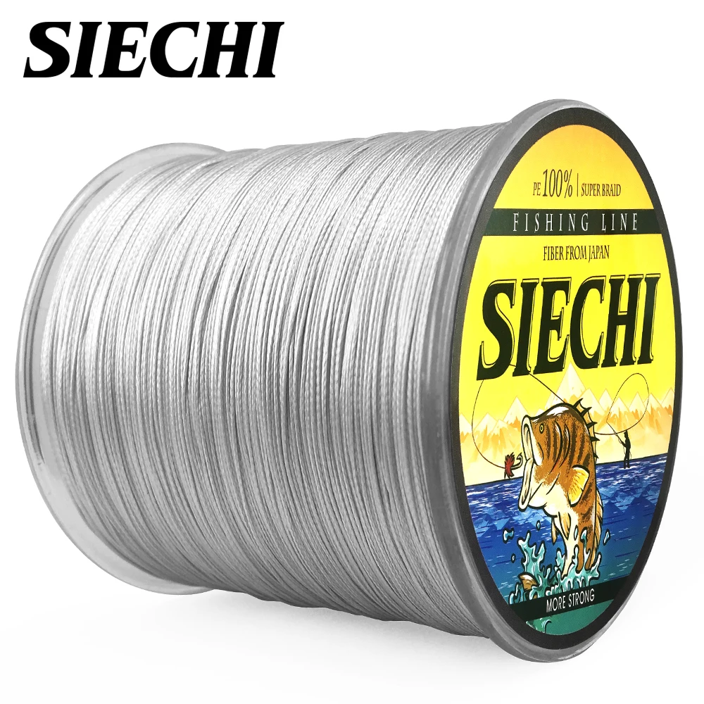 SIECHI PE плетеная леска, многофиламентная, 500 м, 8 нитей, шнур для ловли карпа, лески для морской воды, 20-88LB
