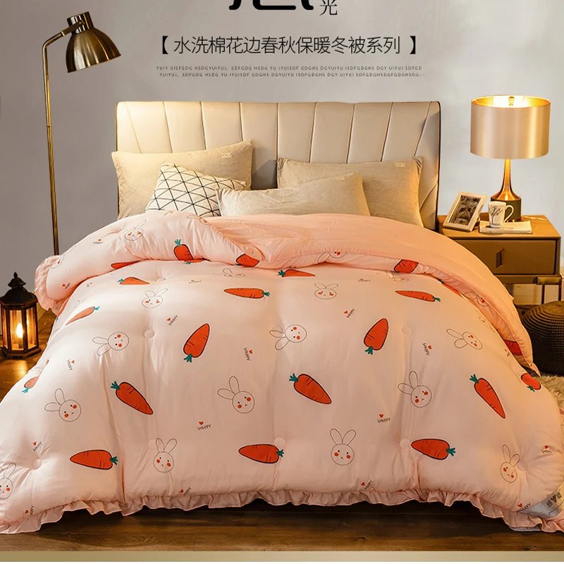 

Роскошное кружевное летнее стеганое одеяло SF, теплое стеганое одеяло, тонкое покрывало для кровати, двойная королева, большой размер, в стиле принцессы, романтический стеганый