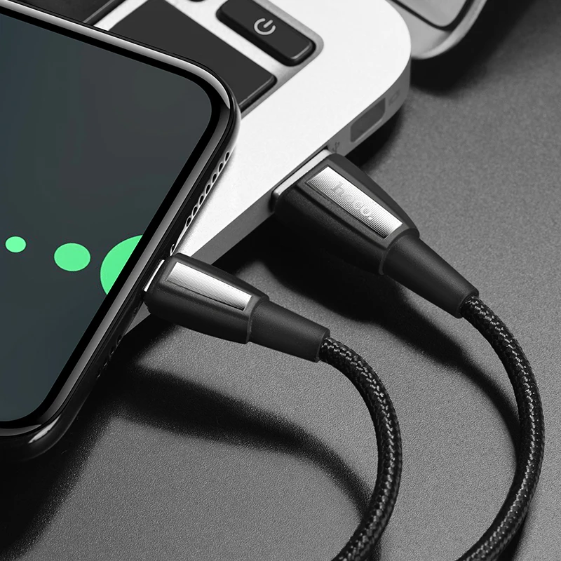 HOCO X39 33 шт./лот 1 М прочный нейлоновый USB кабель для iPhone type-C кабель Micro кабель для samsung USB C кабель