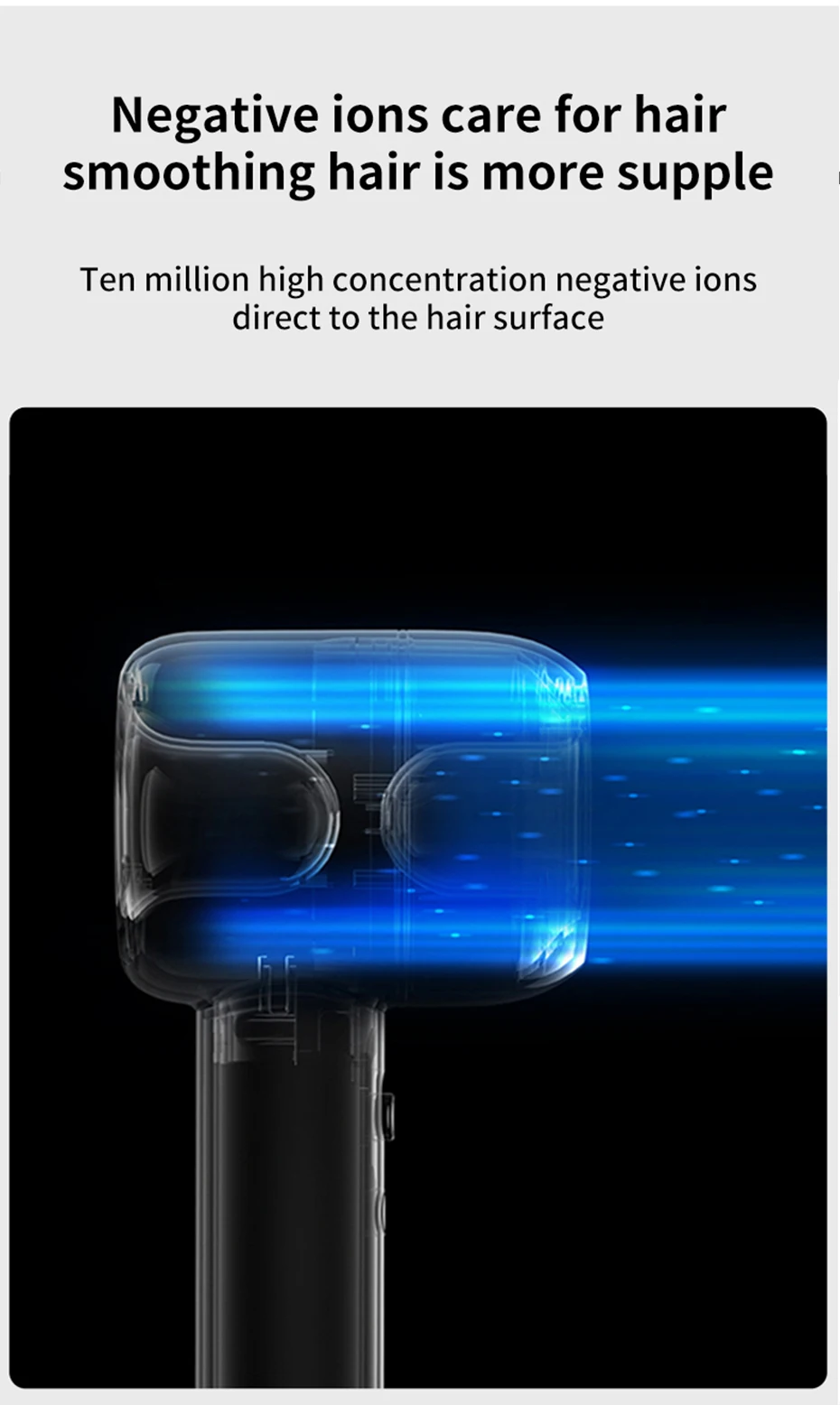 Xiaomi Dreame фен для волос, профессиональный фен для волос, интеллектуальный контроль температуры, мощный электрический фен для волос
