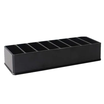 

8 Spaces Compact Powder Foundation Practical Cosmetic Black Acrylic Eyeshadow Storage Portable Makeup Organizer Lipsticks Holder