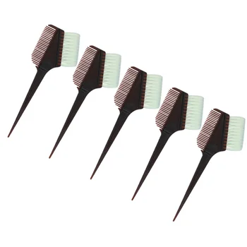 

5Pcs Hair Coloring Kit DIY Hair Dye Bowl Hair Dye Comb Brush Dye Hair Tool for Barber Hairdresser(Coffee)