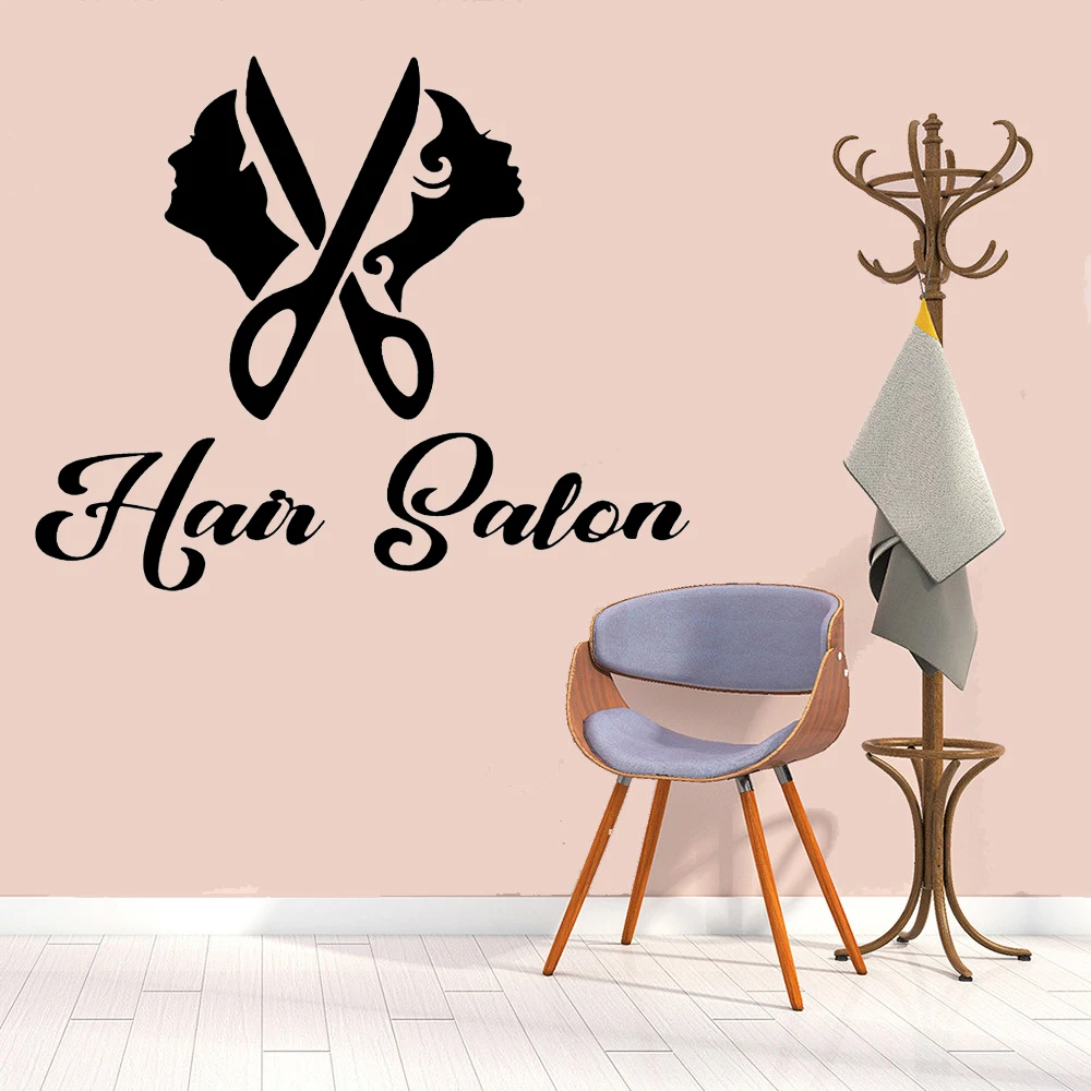 Sticker Vinyl Wallpaper For Barber Room Wall Decal Vinyl Hairdresser