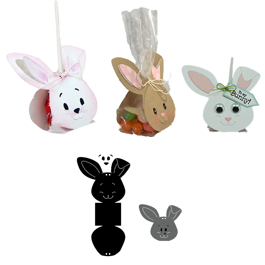 

Three-dimensional Cute Rabbit Foldable Bunny Popular Metal Steel Cutting Dies For DIY Scrapbooking Album Paper Card New Die 2020