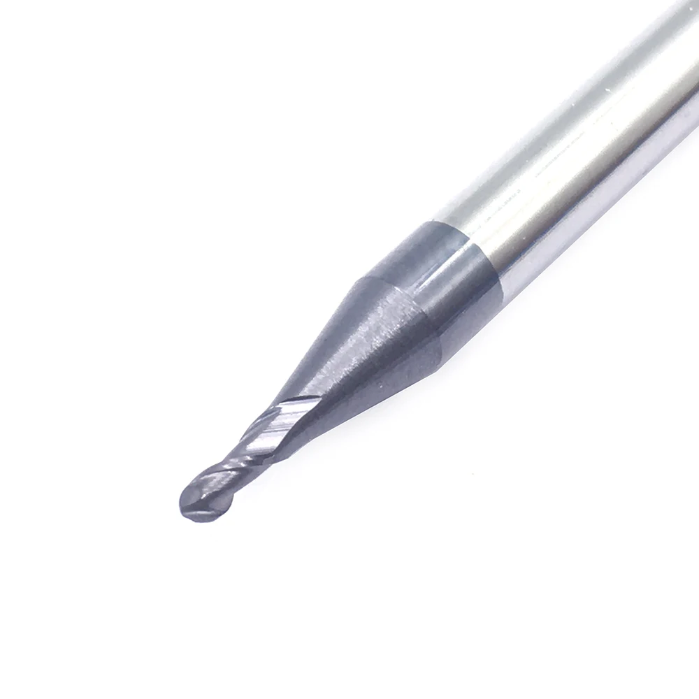1PC R0.75XD4X50L 2 flute CNC Milling Cutter Solid Carbide Ball Nose HRC50 Tungsten Steel Ball Nose End Mill Cutting Tools
