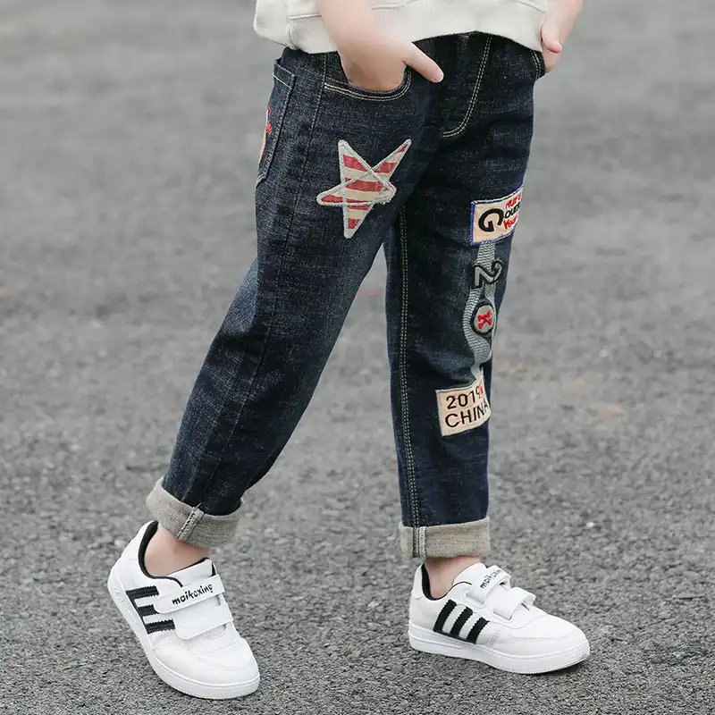 Boys Slim Straight Jeans Young Boy Casual Trousers Kids Baby Children Fashion Denim Long Pants 3 4 5 6 7 8 9 10 11 12 13 14 Year Jeans Aliexpress