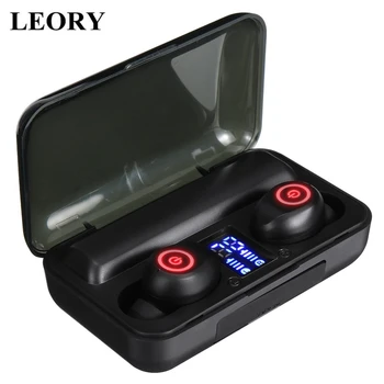 

F9-3 2000mAh Power Bank bluetooth 5.0 TWS Earphones Led Digital Display Wireless Stereo Sport Waterproof Earbuds