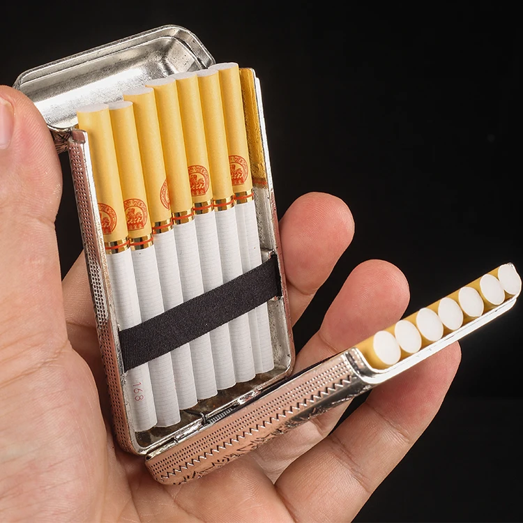 Legendex Elegance Metal Cigarette / Mini Cigar Case Built-In Turbo Win –