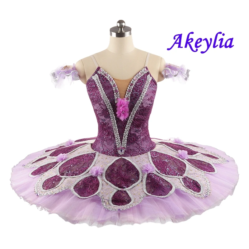 Girls Purple Pancake Tutu Professional Ballet costume Nutcracker Tutus for women Stage Classical Ballet Competition  JN0173