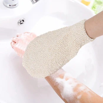 

1pc Bath Gloves Exfoliating Skin Wash Foam Towel Massage Back Shower Scrubber Hemp Body Cleaning Towel Sponges New