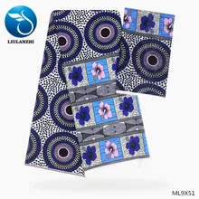 LIULANZHI африканские ткани шифон печать цветы ткань+ uadel ткань 4+ 2 ярдов Горячая Распродажа полиэстер ткань ML9X48-ML9X82