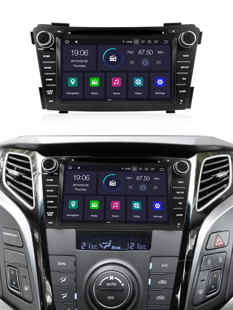 NaviFly Android 9,0 автомобильный мультимедийный плеер gps навигации для HYUNDAI I40 I-40 2011 2012 2013 стерео радио RDS