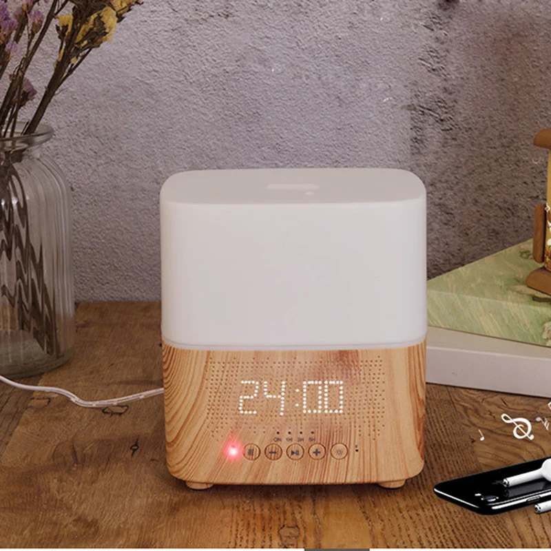 Ультразвуковые аромадиффузоры увлажнители воздуха дисплей времени Bluetooth