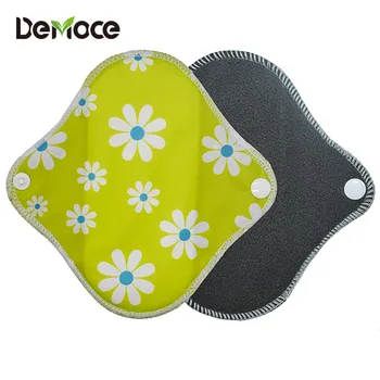 

6Pcs/Set Reusable Menstrual Pads Waterproof Cloth Sanitary Towel Washable Panty Liner with Storage Bag