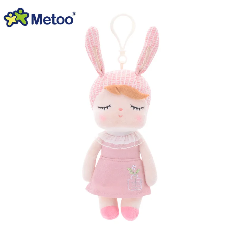 Кукла Metoo набивные плюшевые игрушки животные мягкие детские игрушки для детей девочек мальчиков Kawaii Мини Ангел кролик кулон брелок - Цвет: Q07