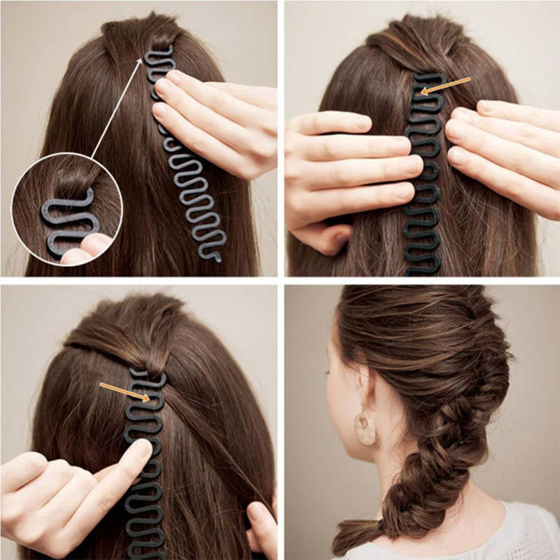 Fishbone Braid Wave Braid Twist Plate Hair Trimmer Styler Fishbone Curling iron Twisted braided hair styling tool