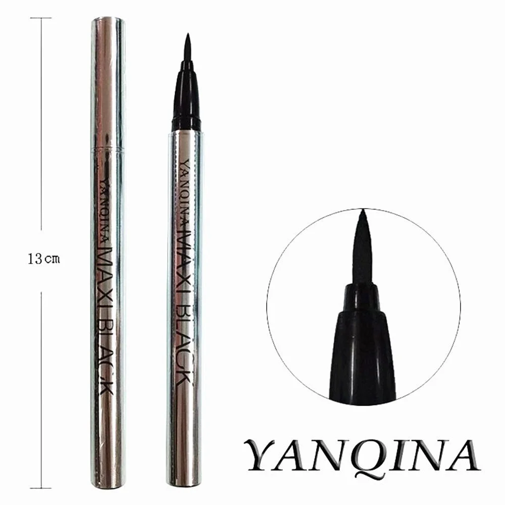 YANQINA 3 мл 1 шт. черный фиксированный лайнер Pro быстросохнущая водостойкая жидкая подводка для глаз Ручка лайнер профессиональный подводка для глаз жидкая фиксированная