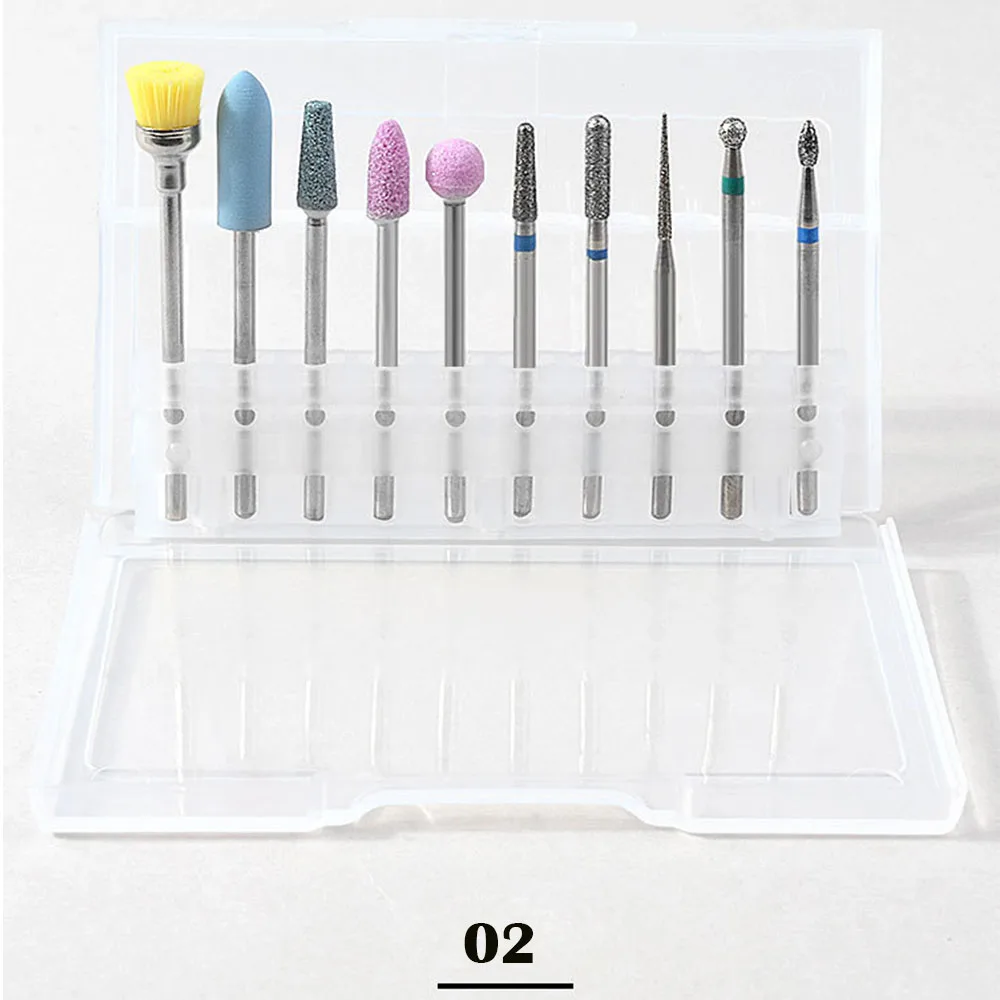 10pcs /box Functional Nail Polishing Grinding Head Kits clean foot cuticle Nail Machine Nail Polishing Tool 10pcs /box Functional Nail Polishing Grinding Head Kits clean foot cuticle Nail Machine Nail Polishing Tool