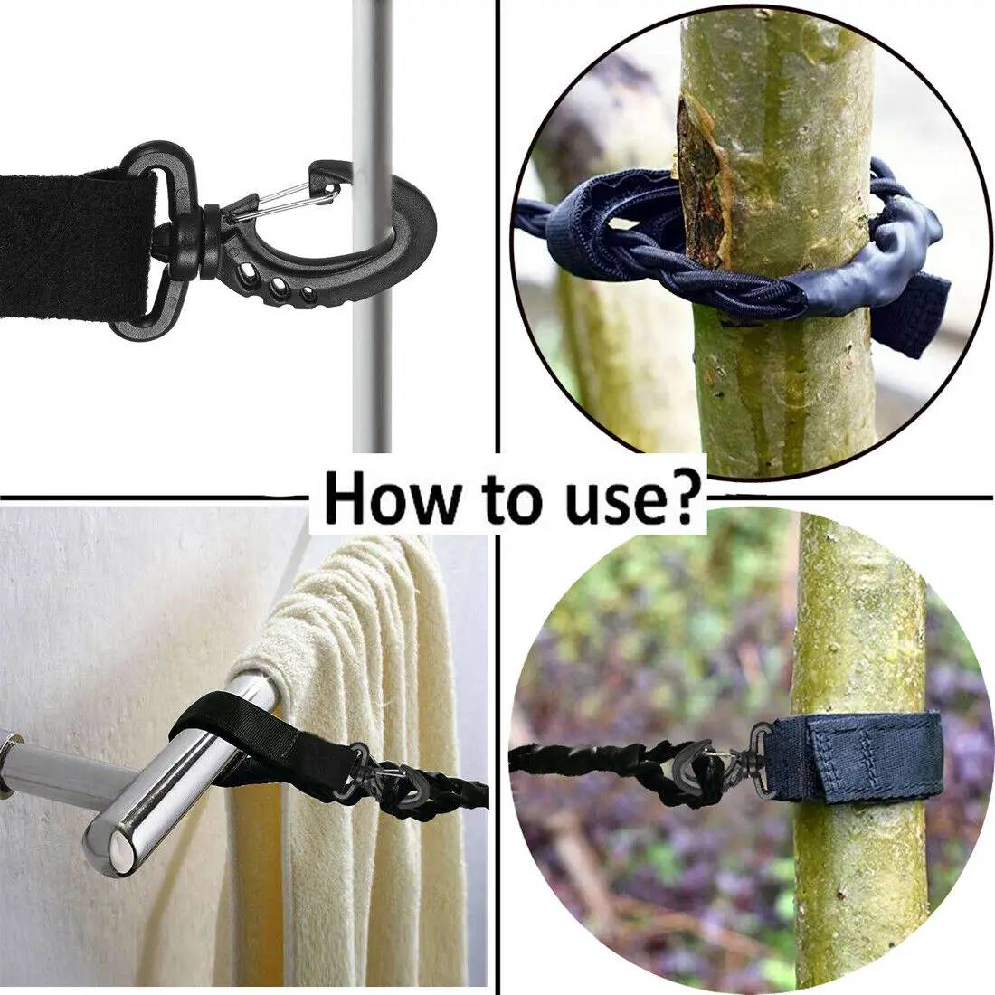 Tri-Corded Travel Clothesline for Hotel Travel Camping Laundry Room,No Pins Need 4