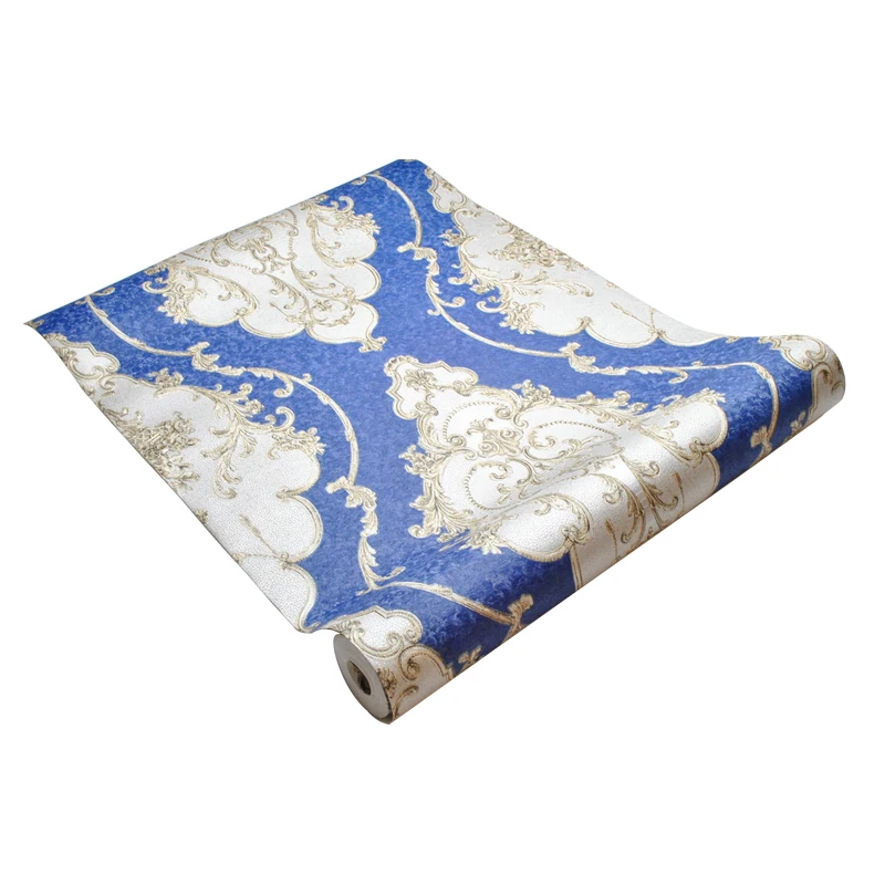 Dark Blue Floral Victorian Damask Wallpaper Luxury Vinyl Wall Paper Roll Bedroom Living Room Background Home Decor Dark Blue Floral Victorian Damask Wallpaper Luxury Vinyl Wall Paper Roll Bedroom Living Room Background Home Decor