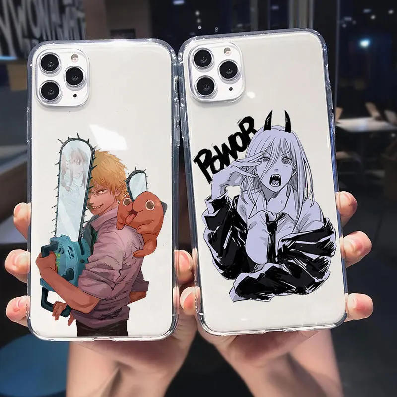 Чехол из ТПУ для телефона с японским мультяшным аниме бензопилой iPhone 13 Pro Max 12 Mini 11