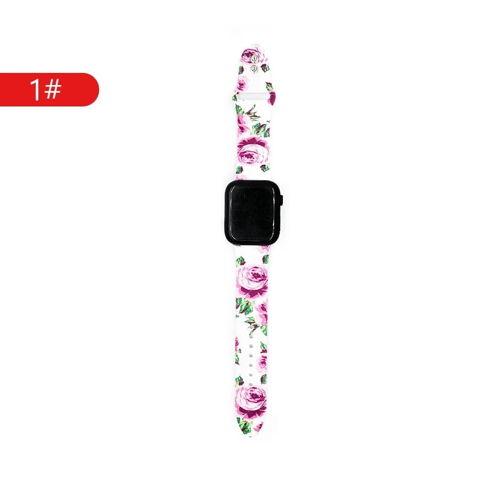 1 Ремешок для apple watch band 44 мм/38 мм apple watch 4/3/2/1 наручных часов iwatch, ремешок 42 мм/40 мм, correa, часы с силиконовым ремешком, ремешок для часов - Цвет ремешка: 1