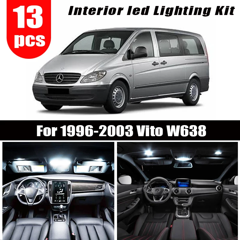 Светодиодный стоп сигнал для Mercedes Benz Vito W638 canbus светодиодный купольный светильник