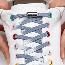 Gradient No Tie Shoe laces for Shoes Elastic Laces Sneakers Shoelaces without ties Kids Adult Quick Flat Shoe lace Rubber bands