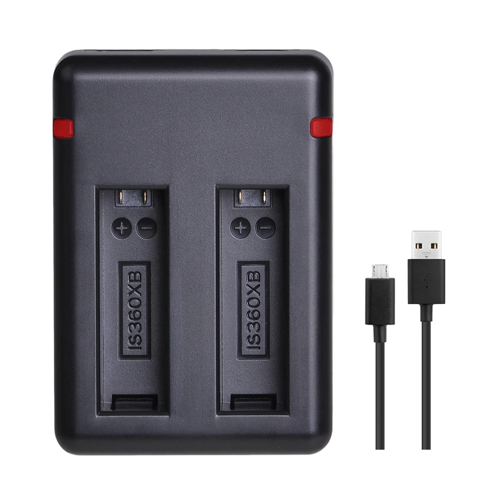 3 шт. одна X 1200 мАч батарея+ двойной USB зарядное устройство с портом типа C для Insta360 ONE X батареи камеры