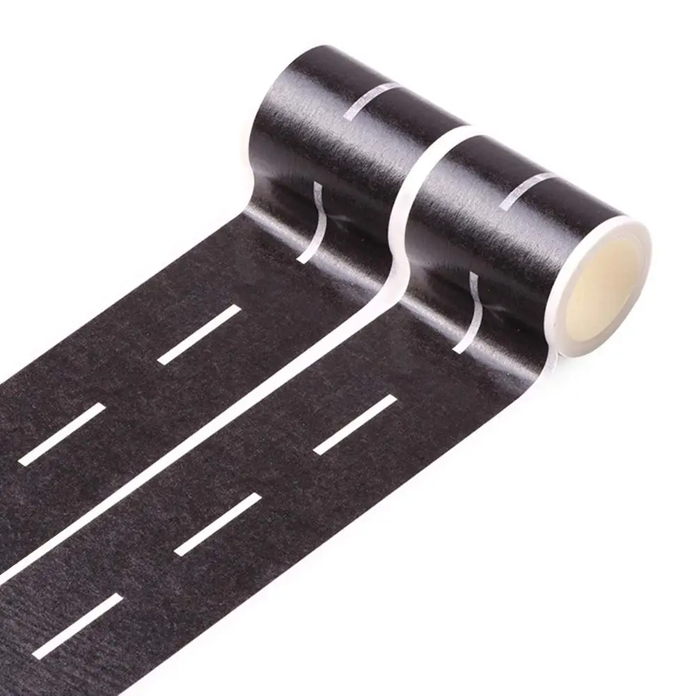 Игровая лента черные дорожные наборы EKIND для игрушечного автомобиля DIY транзитная дорога клейкая съемная лента