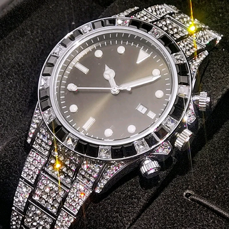 Часы наручные Missfox мужские круглые Классические роскошные деловые модные