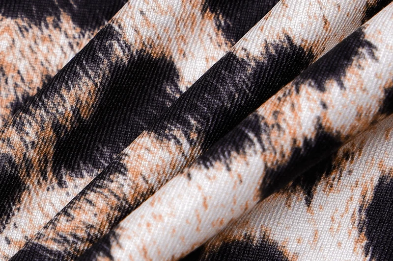Dulzura на осень-зиму женские комбенизон комбенезон леопардовое Леопард облегающее обтяжку сексуальные уличная одежда Цельный Ромпер ползунки Фестивальная одежда Боди Одежда для фитнеса