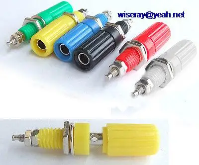

DHL/EMS 300PCS 6 color Binding Post for 4mm Banana plug Power Amplifier Test Speaker Cables-A7
