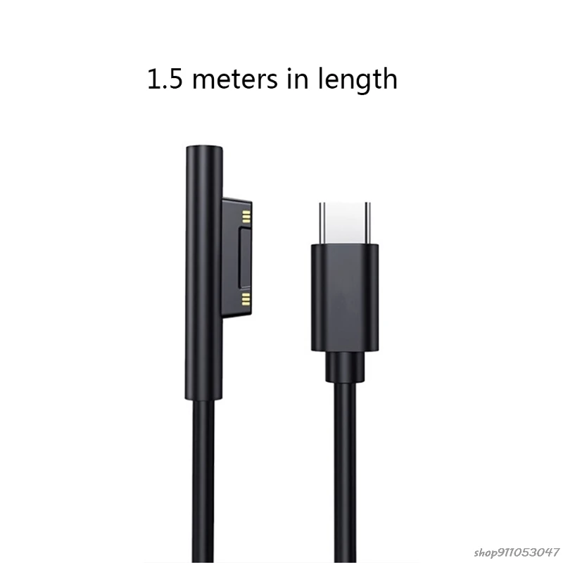 USB C Type C Power Supply Adapter PD Fast Charging Cable Cord for Surface 7/6/54/3 Book/Book 2 21 s