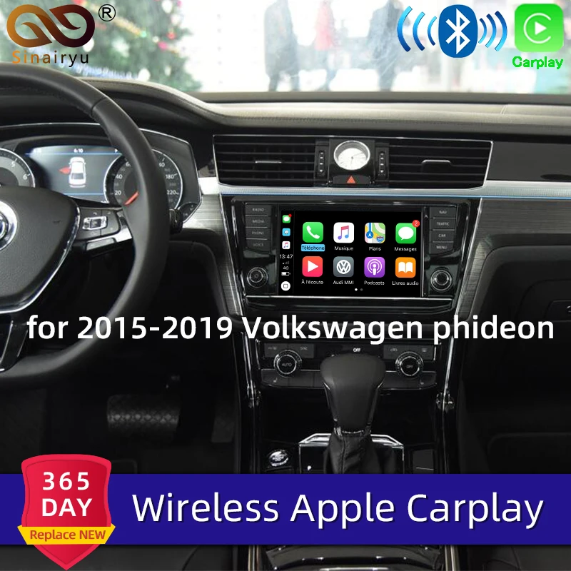 Sinairyu беспроводной Apple Carplay для Volkswagen phideon- обновленная Android авто зеркало Wifi Автомобильная игровая Поддержка Камера заднего вида