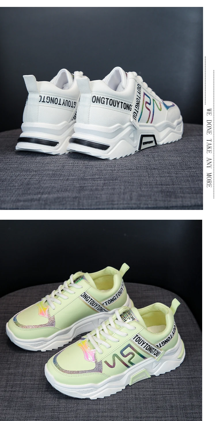 zapatos mujer; женские модные кроссовки с низким берцем; прогулочная Обувь На Шнуровке; повседневная обувь на платформе; U17-48