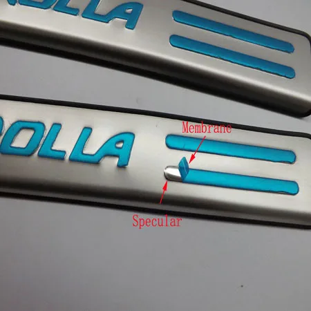 Toyota Corolla порог для автомобиля Corolla Добро пожаловать педаль 14 Corolla только Модифицированная нержавеющая сталь педаль