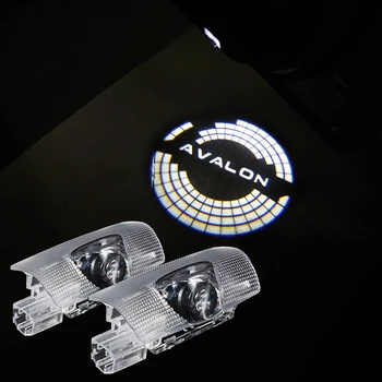 

2X led Car Door light For AVALON land cruiser 200 LC200 V8 Highlander Camry corolla Reiz prius EZ projector lamp welcome light